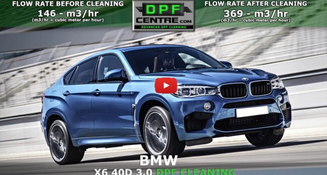 BMW X6 40D 3.0 DPF CLEANING DPF Cleaning