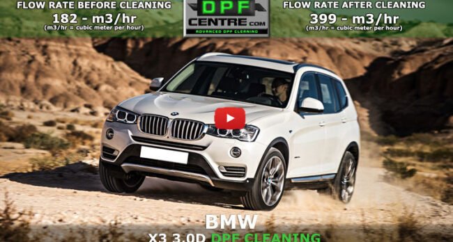 BMW X3 3.0 D DPF CLEANING DPF Cleaning
